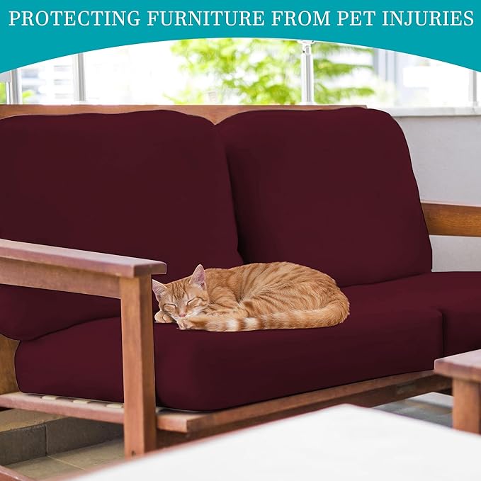 14 Pcs Stretch Patio Cushion Covers, Outdoor Couch Covers Replacement, Outdoor - Image 6