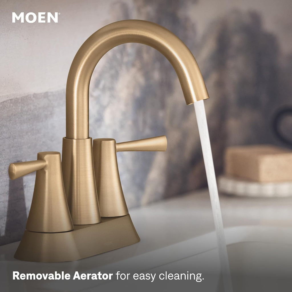 Moen 84022BZG Ronan 2-Handle Centerset Bath Faucet, Gold