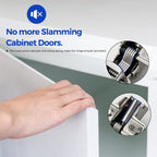 Ravinte Short Arm Kitchen Cabinet Hinges,1/2 Inch Overlay,10 Pack 5 Pairs