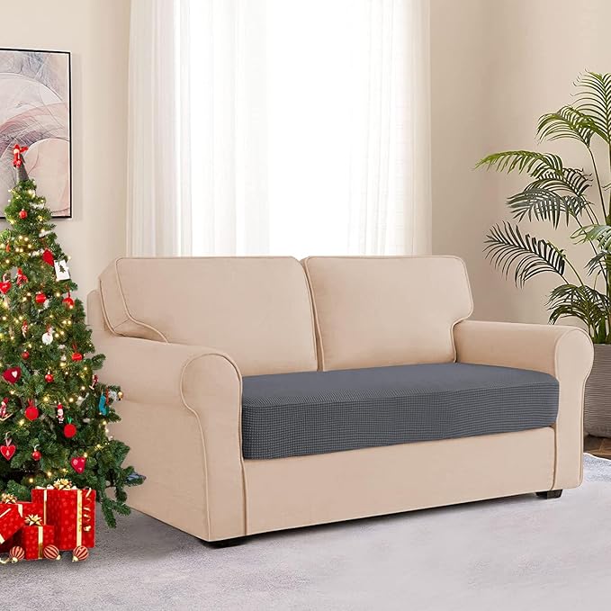 Water Repellent Sofa Cushion Slipcovers, Stretch Sofa Seat Cushion Cover - Image 2
