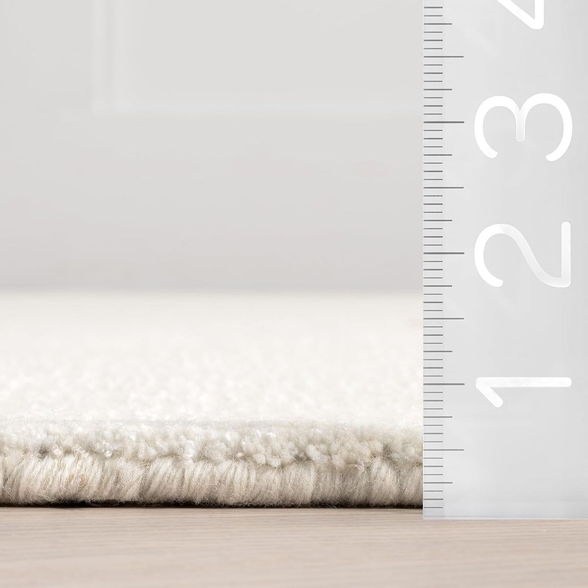 Nuloom Speckled Alabaster Solid Flatweave Wool Area Rug, 3' x 5'