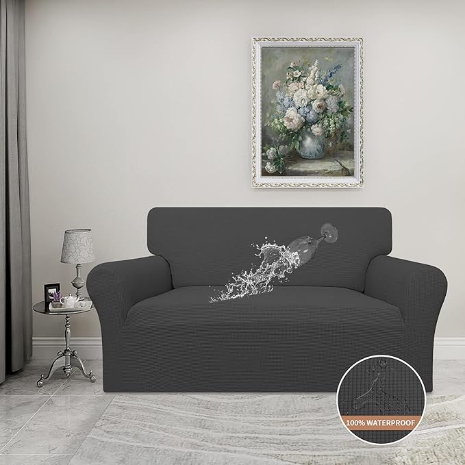 Easy-Going 100% Waterproof Loveseat Couch Cover, Dual Waterproof Sofa Cover - Image 2