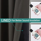 Yakamok 100% Blackout Curtains 84 Inches Long, 2 Thick Layers Heat and Full - Image 4