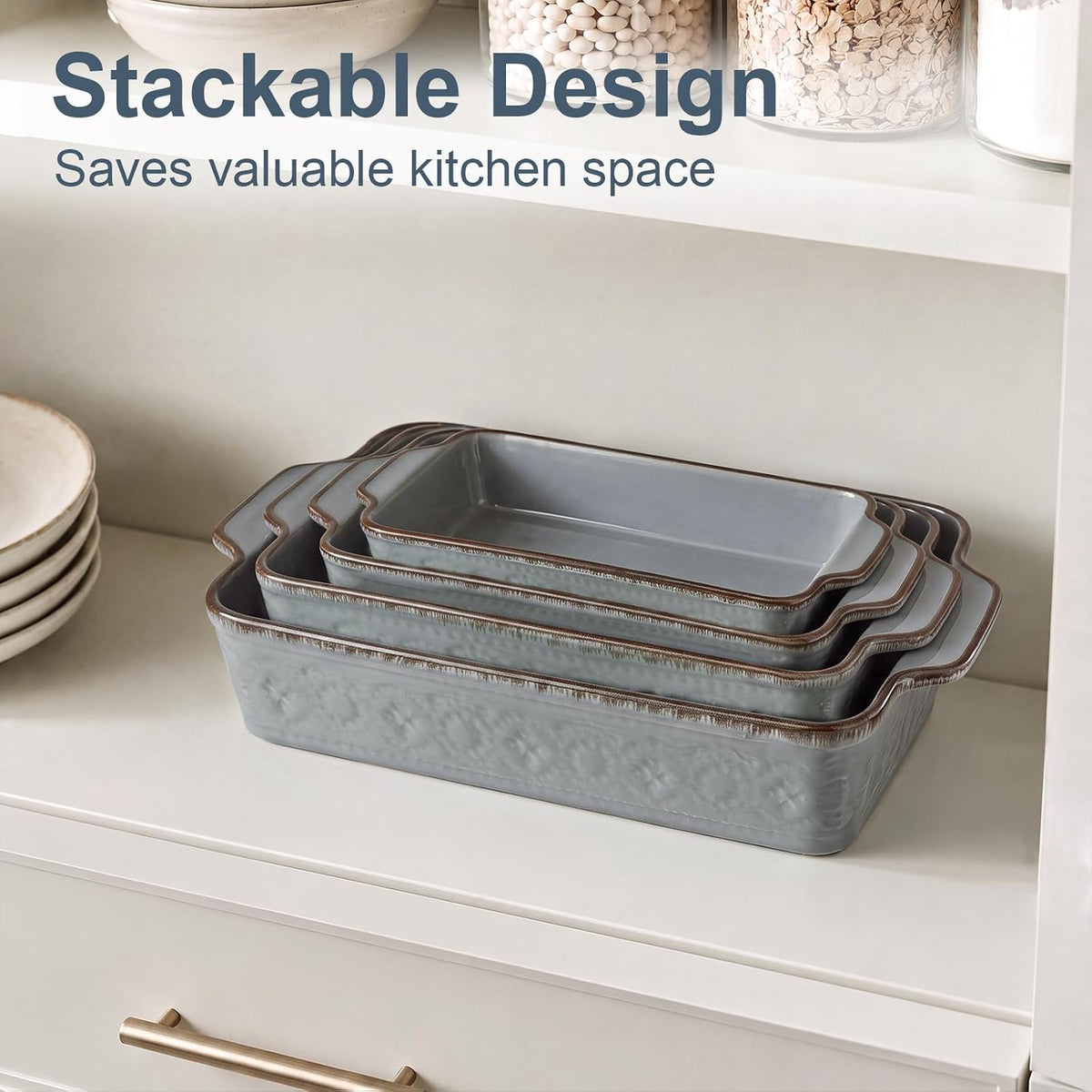 ONEMORE Casserole Dishes, Ceramic Baking Dishes, Lasagna Pans for Baking