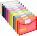 Plastic Expanding File Folder, Transparent Colorful File Folder Organizer