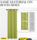 NICETOWN Fresh Green Blackout Curtains 102 inches Length - Image 5