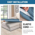 H.VERSAILTEX Super Stretch Individual Chaise Cover Sectional Couch Covers - Image 5