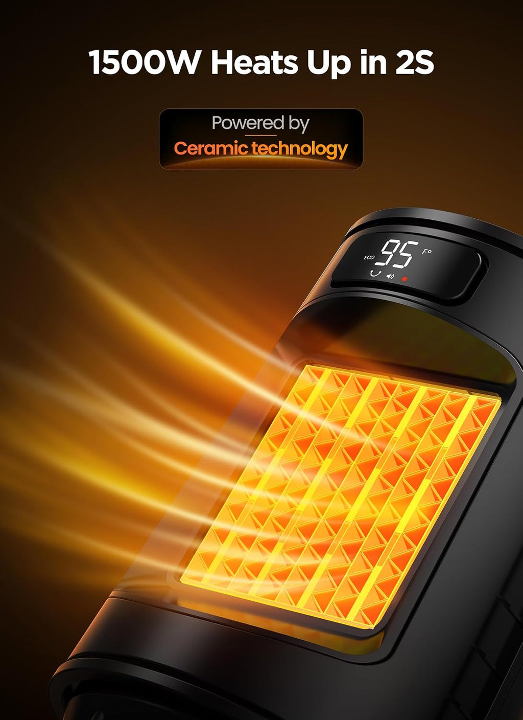 GiveBest Space Heater, Electric Portable Heaters for Indoor Use