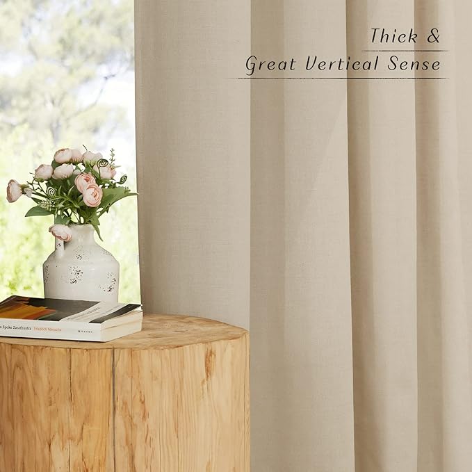 NICETOWN Angora Short Linen Curtains - Image 5