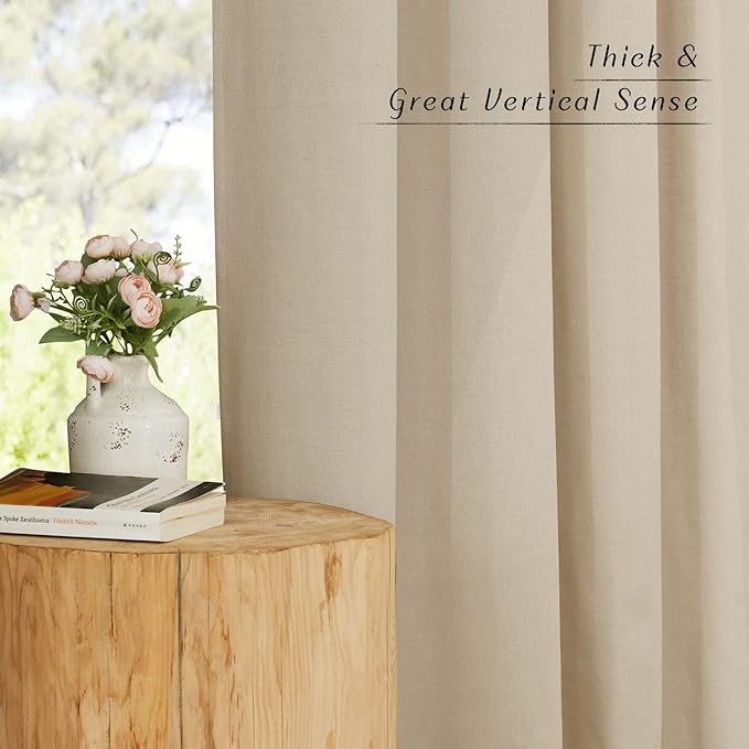 NICETOWN Thick Linen Curtains Privacy - Image 6