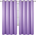 LEMOMO Lavender Thermal Blackout Curtains/52 x 72 Inch/Set of 2 Panels Room - Image 2