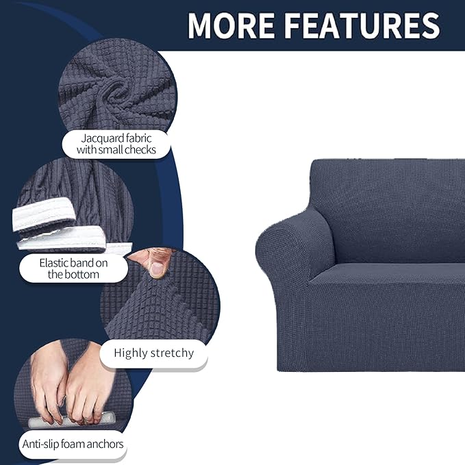 Cupuamon 2026 New Stretch Loveseat Sofa Slipcovers Couch Cover - Image 4