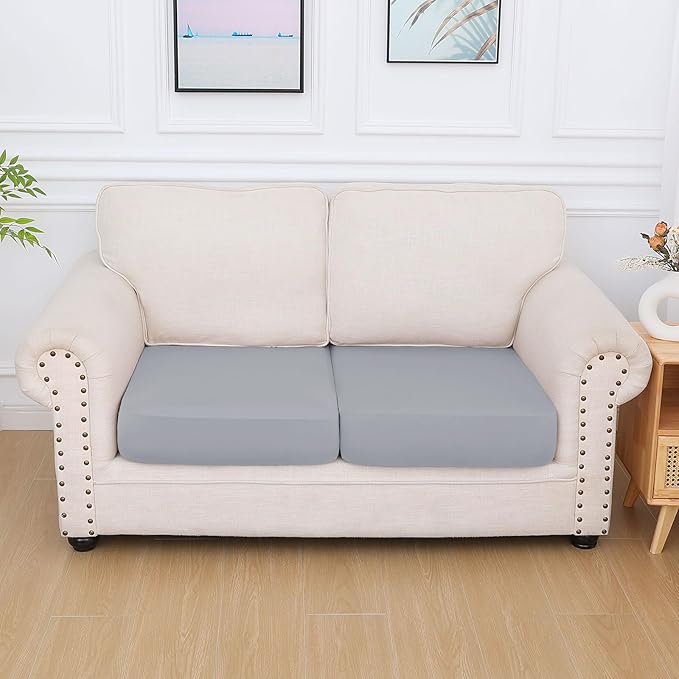 hyha Milk Silk Couch Cushion Covers, Soft Magic Sofa Covers Washable - Image 7
