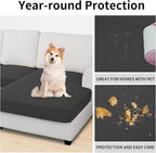 Easy-Going Stretch 3 Pieces Couch Cushion Covers - Image 3