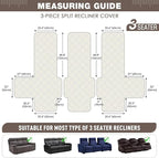 TAOCOCO 100% Waterproof Recliner Sofa Cover, Non Slip Split Couch Covers - Image 5