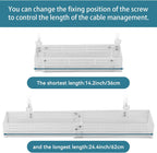 Under Desk Cable Management Tray, No Drill Mesh Cable Tray Cord Organizer