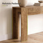 LITTLE TREE 78.74 Inches Extra Long Console Table, Farmhouse Sofa Table Behind Couch, Large Foyer Hallway Entryway Table for Entrance, Living Room, Oak