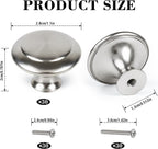 30 Packs Kitchen Cabinet Knobs Brushed Silver-Pull Hardware Handle,Drawer Knobs for Cupboard Door Drawer with Long Short Screws