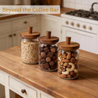 3-Pack 20oz Glass Coffee Container Set