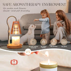 SnowBB Candle Warmer Lamp with Timer Dimmer, Adjustable Height, Birthday Gifts for Women Mom Friend Sister, House Warming Gift New Home Decor, Vintage Wax Melt Warmer, Christmas White Elephant Gifts