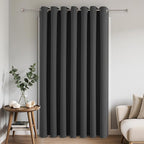 Joydeco Blackout Patio Sliding Door Curtains 108 Inches Long, Grommet Privacy by JOYDECO