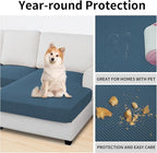 Easy-Going Stretch 3 Pieces Couch Cushion Covers - Image 3