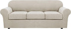 H.VERSAILTEX 4 Piece Stretch Sofa Covers by HVERSAILTEX