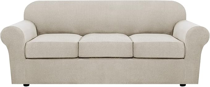 H.VERSAILTEX 4 Piece Stretch Sofa Covers by HVERSAILTEX