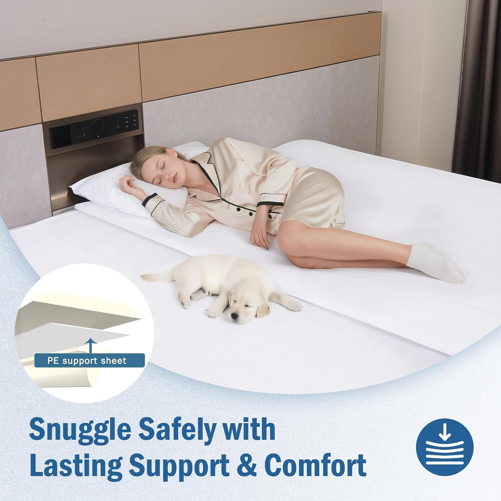 Vekkia 75” Split King Gap Filler for Adjustable Bed, Close Mattress Gap