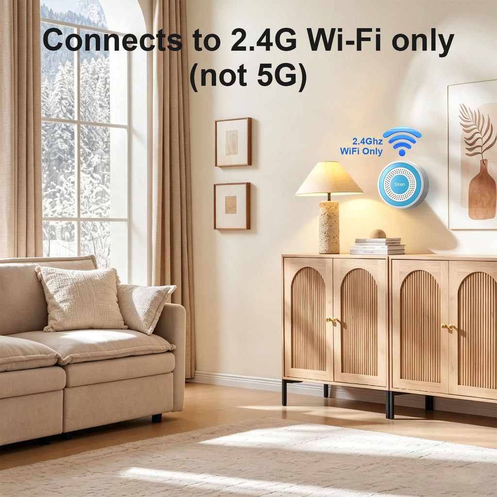 Home Security System, Home Alarm System Wireless 8 Piece Kit with Phone APP Alert Siren Remote Control Motion Detection Real-time Alarm No Contract Required,24/7 Protection