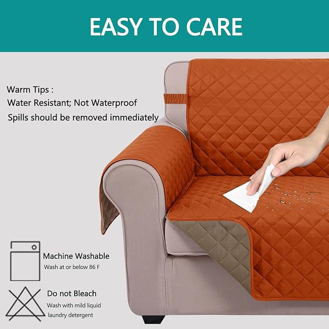 U-NICE HOME Reversible Sofa Cover Couch Cover - Image 3