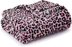 BEDELITE Fleece Blanke for Couch & Bed Pink Leopard Throw Blanket – Soft & Cozy - Image 2