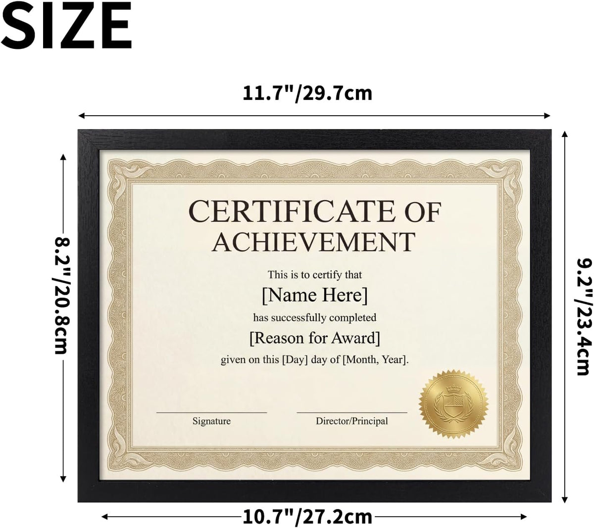 MEBRUDY 8.5 by 11 Picture Frames 22 Pack, Certificate Frame, Black