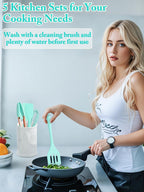 Kitchen Utensil Set,5 Pcs Mini Silicone Cooking Utensils Sets