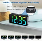 DreamSky Small Digital Alarm Clock for Bedroom, RGB Kids Alarm Clock Boys