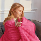 Whale Flotilla Queen Size Fuzzy Fleece Blanket - Image 3