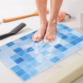 Shower Mat Non-Slip, Soft Comfort Bath Mat with Drainage Holes, PVC Loofah Massage Bathmat for Shower,Tub,Bathroom,Wet Areas, Quick Drying