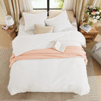 WRENSONGE Queen Comforter Set-3 Pieces Soft Comforters Queen Size Bedding