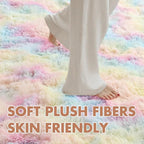 4x6 Ft Shag Kids Colorful Rugs for Bedroom, Ultra Soft Fluffy Furry Area Rugs - Image 4
