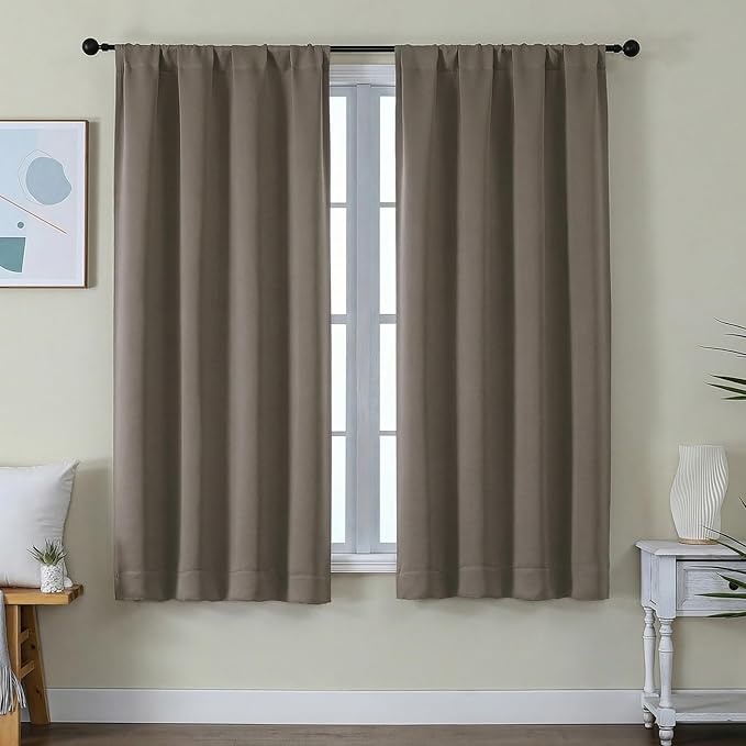 Simplebrand Ava Latte Blackout Curtains by Simplebrand