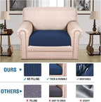 H.VERSAILTEX Super Stretch Individual Seat Cushion Covers Sofa Covers Couch - Image 2