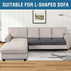 H.VERSAILTEX Super Stretch Individual Seat Cushion Covers Sofa Covers Couch - Image 9