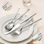Silverware Set for 4, 20-Piece 18/0 Stainless Steel Flatware Cutlery Set