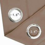 LEMOMO Blackout Curtains 52 x 120 Inch Long Cappuccino Curtains Set of 2 Panels - Image 5