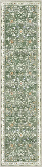 Yamaziot Washable Runner Rug 2x8 – Non Slip Boho Floral Hallway Runner Rug - Image 9