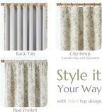 jinchan Blackout Floral Curtains - Image 4