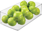 iDesign Stackable Clear Plastic Extra Long Storage Bin