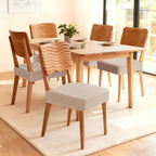 Songrey Waterproof Chair Covers for Dining Chairs, Set of 4, Taupe