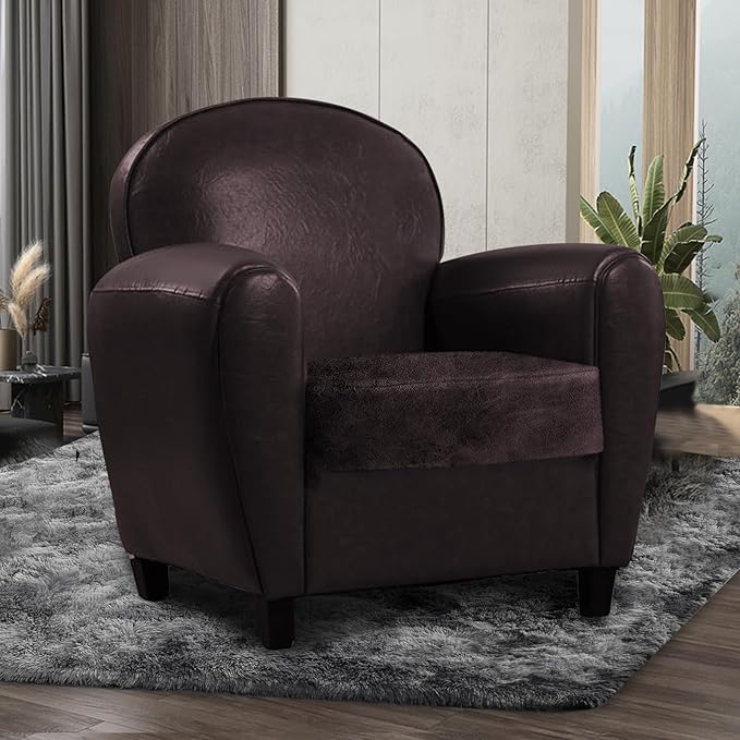 Leather Look Couch Cushion Covers Sofa Seat Slipcovers Sets Couches Furniture - Image 2