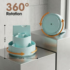 360 Rotating Pencil Holder with To Do List for Kids, Desk Organizer Checklist Routine Chart with Slider, Pen Organizer with 7 Slots Desk Organizers and Accessories for Office School Home